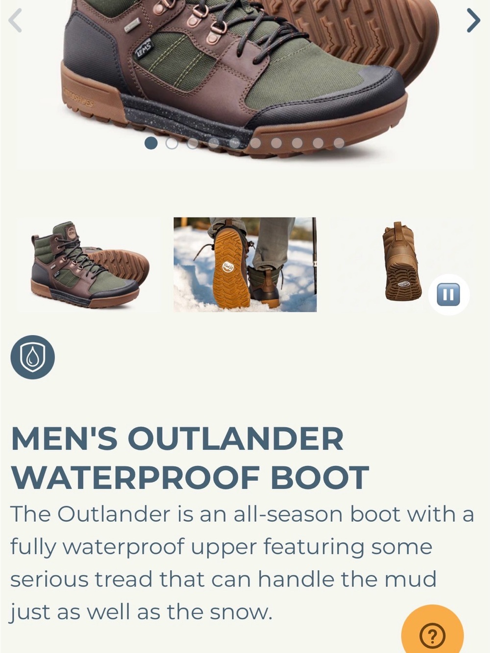 Outlander Waterproof Men's Boot - Green & Brown